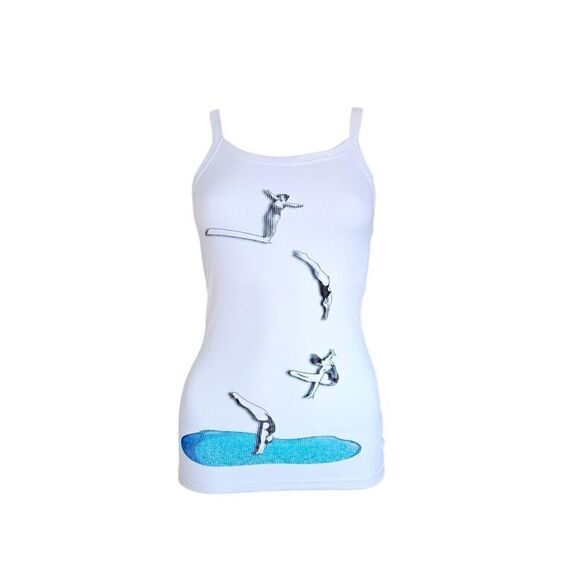 Hand Crafted Tops - mythsprints: deep end cami